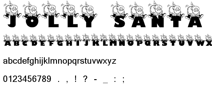 Jolly Santa font